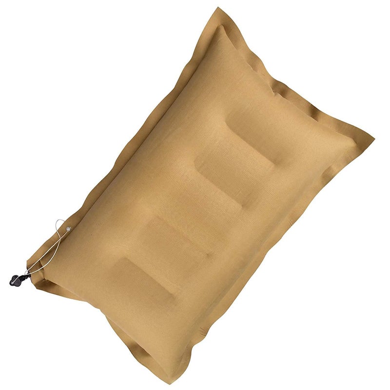 RAV Pack of 2 Soft Fabric Travelling Pillow Cotton air Pillow Color Brown - Image 4