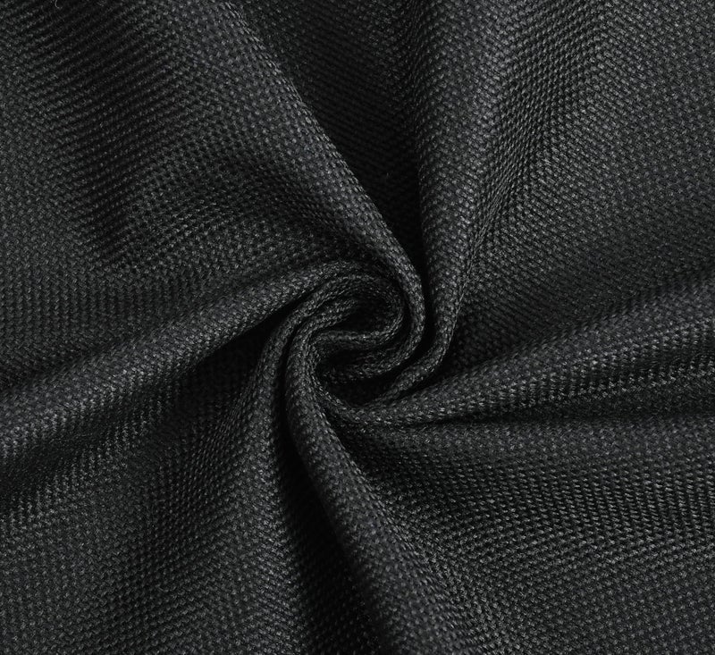 FRESH FROM LOOM Unstiched Jute Plain Solid Fabric for Sofa, Cushion, Table Cloth, Curtain (79 X 55 Inch/200 X 140 Cm - 2 Meter | Black). - Image 3