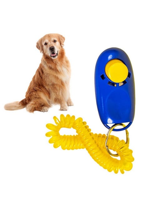 Pet Training Clicker With Wrist Strap And Strap Hook For Dog/Cat/Kitten/Puppy/Bird (Random Color)