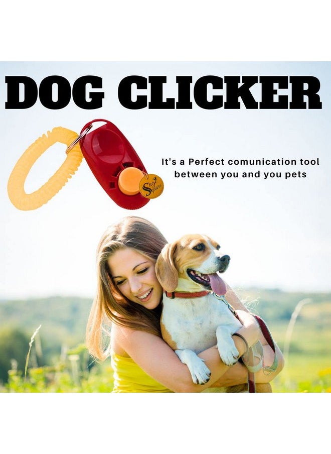 Sage Square Pet Training Clicker With Wrist Strap And Strap Hook For Dog/Cat/Kitten/Puppy/Bird (Random Color)  - Image 3