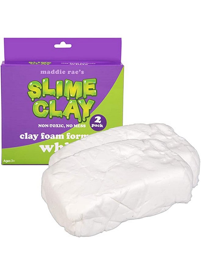 SCS Direct Maddie Rae Slime Clay (2 Pack) Non-Toxic, No Mess Clay Foam Formula For Unique Creamy Butter Effects, Great For Arts & Crafts, Slime Glue Making Supplies, School Projects, Kids Xmas Gift - Image 1