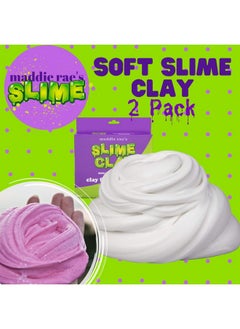SCS Direct Maddie Rae Slime Clay (2 Pack) Non-Toxic, No Mess Clay Foam Formula For Unique Creamy Butter Effects, Great For Arts & Crafts, Slime Glue Making Supplies, School Projects, Kids Xmas Gift  - Image 2
