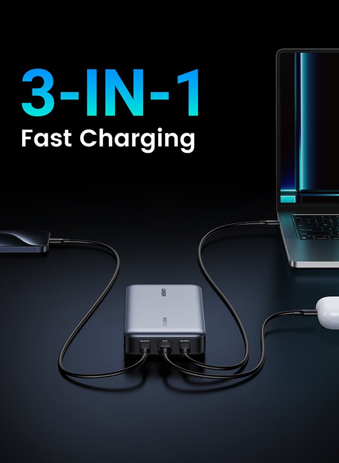 Ugreen Power Bank 145W Portable Charger For Laptop USB C 3Port Fast Charging Smart Digital Display Battery Pack For iPhone 16 15 Series MacBook ProAir Dell XPS ASUS iPad Samsung Apple Watch S10 - - Image 5