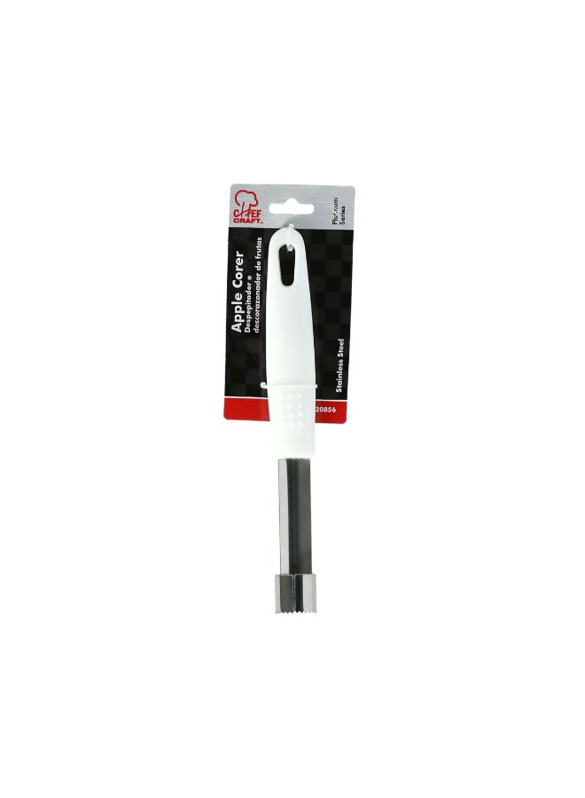 شيف كرافت أداة تفريغ التفاح سيليكت من ، سهلة الاستخدام، مصنوعة من الفولاذ المقاوم للصدأ (ستانلس ستيل)، لون أبيض وفضي، 6.4 x 22 x 6.4 سم 20856 - Image 1