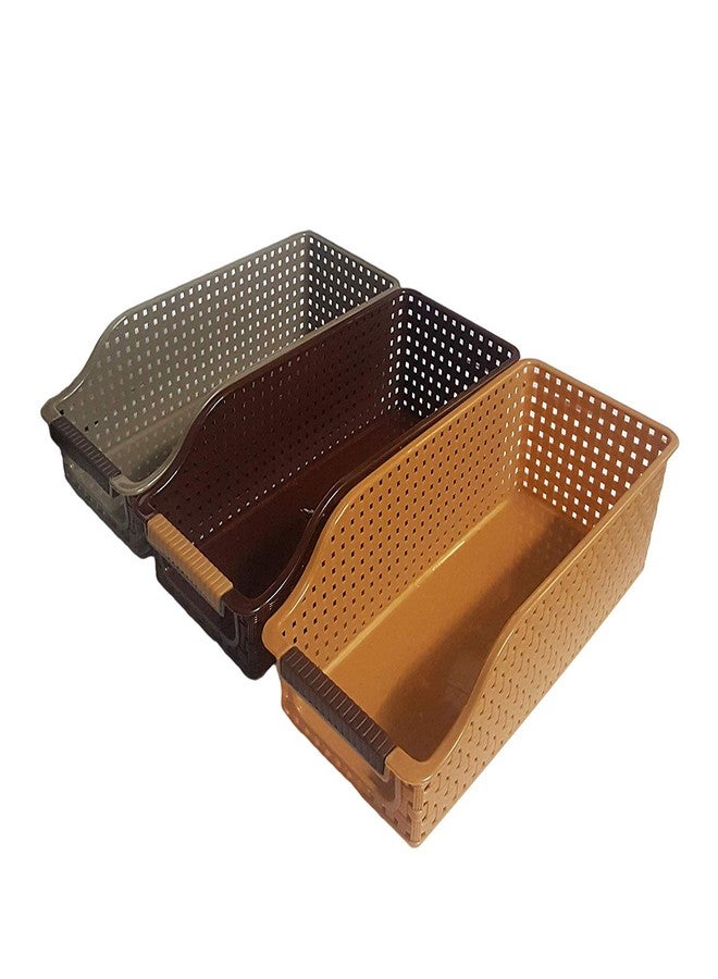 OnMall Refrigerator Food Storage Organizer Box Rack (4 PCs Set), Assorted Color 26L x 10B x 8H cm 2 PC - Image 3