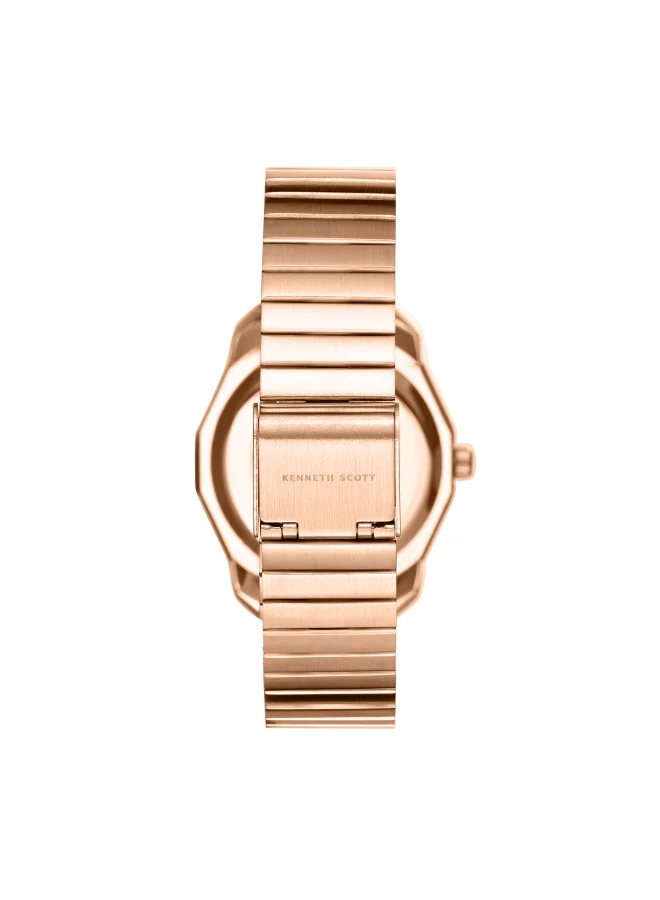 KENNETH SCOTT Women's Stainless Steel Analog Watch K24505-RBKW - 33 mm