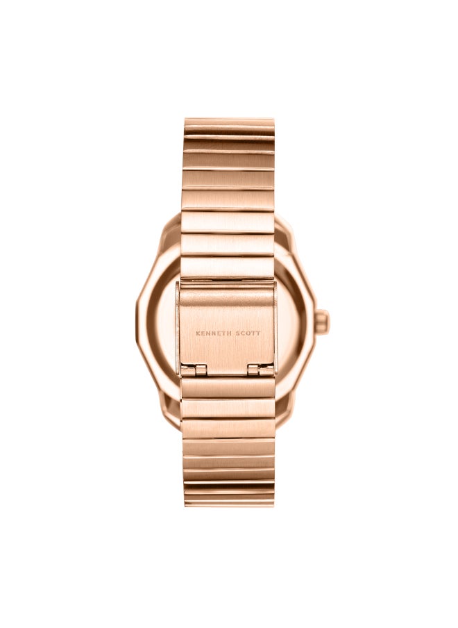 KENNETH SCOTT Women's Stainless Steel Analog Watch K24505-RBKW - 33 mm  - Image 3
