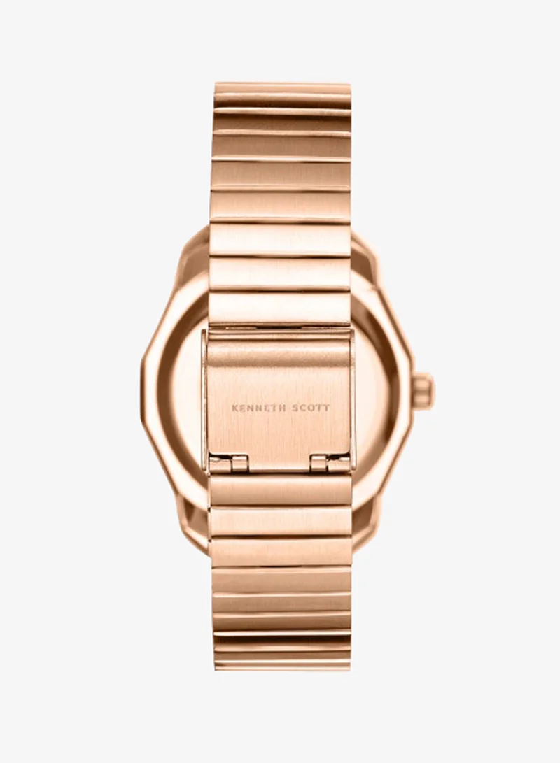 Kenneth Scott  Women's Stainless Steel Analog Watch K24505-RBKW - 33 mm for Women | Best Price UAE