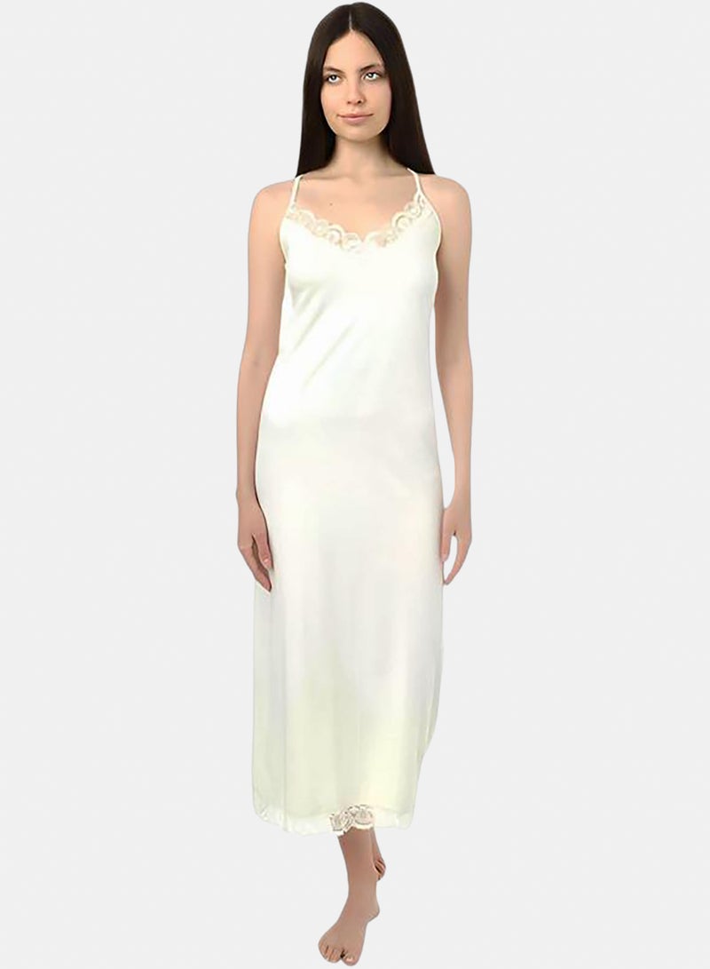 Dahab Cotton Plain Spaghetti Straps Full Slip - Image 1