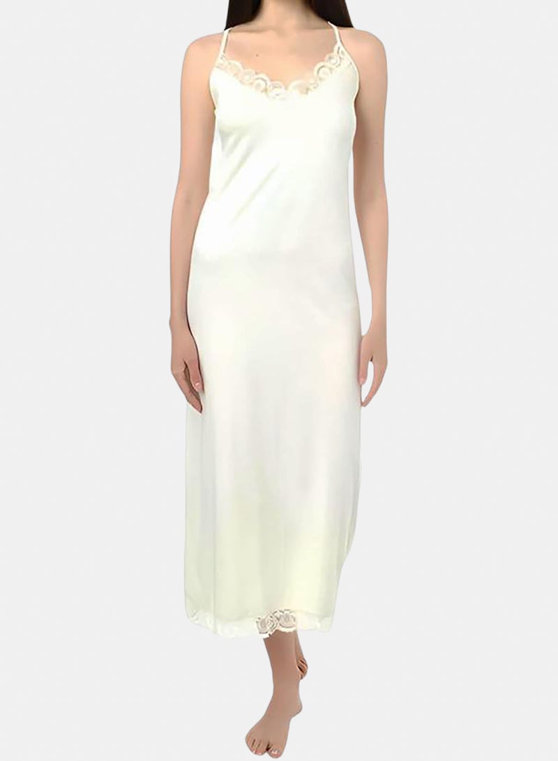 Dahab Cotton Plain Spaghetti Straps Full Slip - Image 3