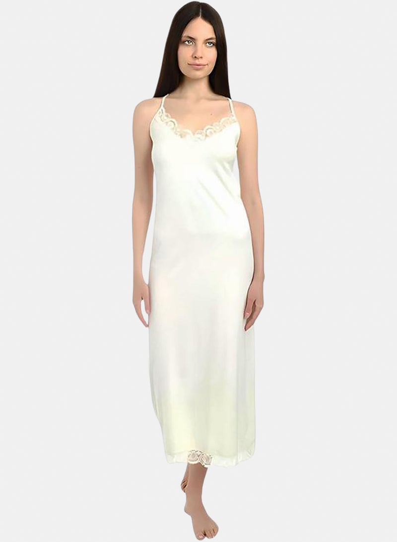 Dahab Cotton Plain Spaghetti Straps Full Slip - Image 2