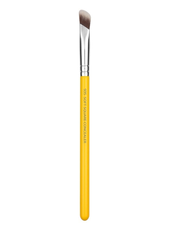Bdellium Tools Professional Makeup Brush - Studio Series 935 Soft Square Concealer - With All-Vegan Synthetic Fibers, For Flawless, Precise Coverage and Radiant, Natural Finish (Yellow, 1pc) - Image 5