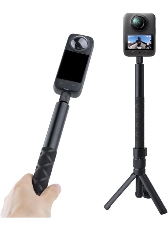 Topcore Bullet Time Handle Tripod Rotating Grip with Invisible Selfie Stick for Insta360 X5/X4, DJI OSMO,Pocket 3, GoPro,1/4" Thread, Compact Selfie Stick & Tabletop Tripod (47 inches) - Image 3