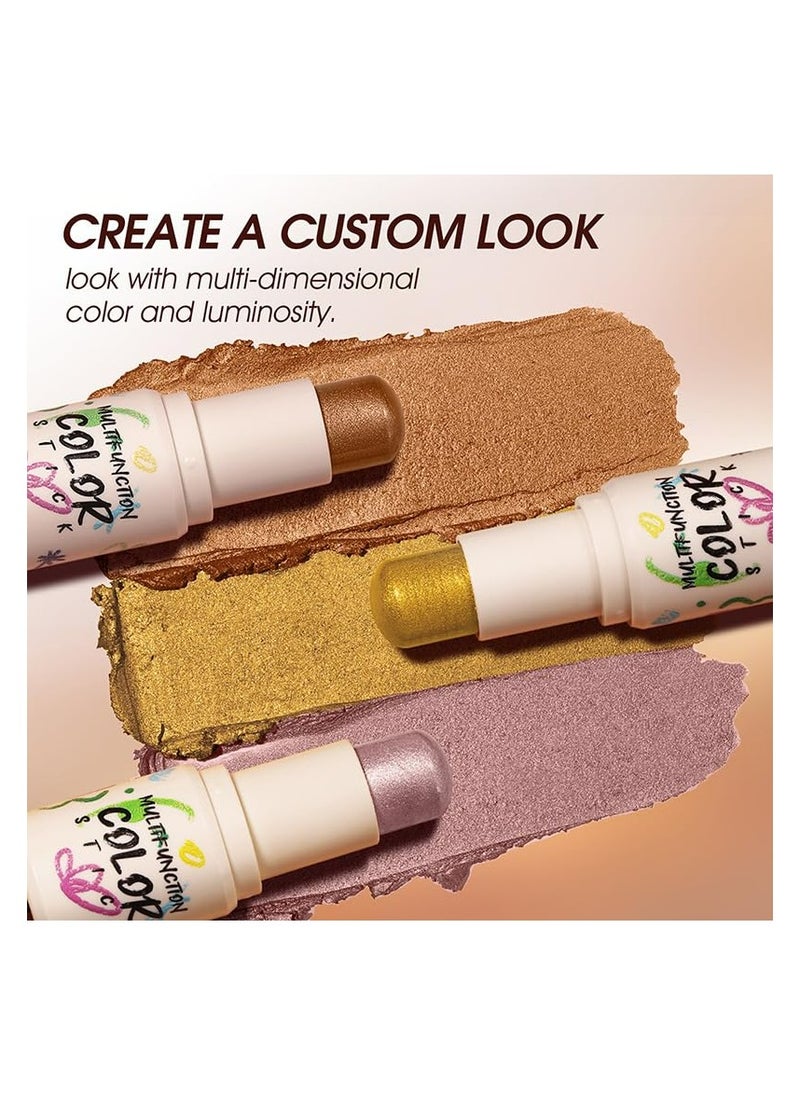 4 Color Highlighter Stick - Natural and Radiant Highlighting Stick（highlight 06）
