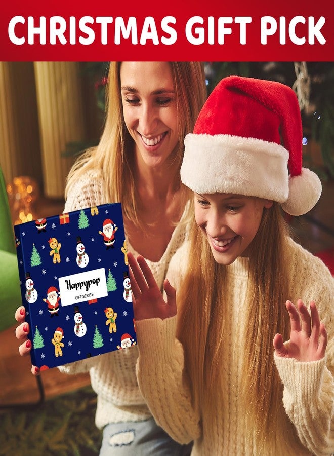 Happy Pop هدايا عيد الميلاد من هابي بوب: جوارب خبز الزنجبيل - جوارب خبز الزنجبيل، هدايا كوكيز للرجال والنساء مع بطاقة معايدة - Image 3