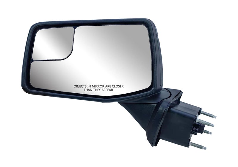 Driver Left Side Door Mirror Textured Back Cover Power Heated Glass Manual Folding without Clearance Light For Chevrolet Silverado 1500 from 2019 to 2024
