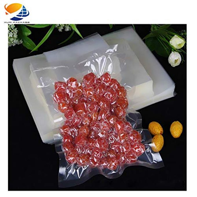 VACUUM SEALER EMBOSSED BAGS - FOOD STORAGE SAVER BAG, ONE SIDE EMBOSSED,FDA APPROVED, SOUSE VIDE COOKING | TRAVEL FRIENDLY | AIRTIGHT | PACKING(PACK OF 100 BAGS) (6" X 8")
