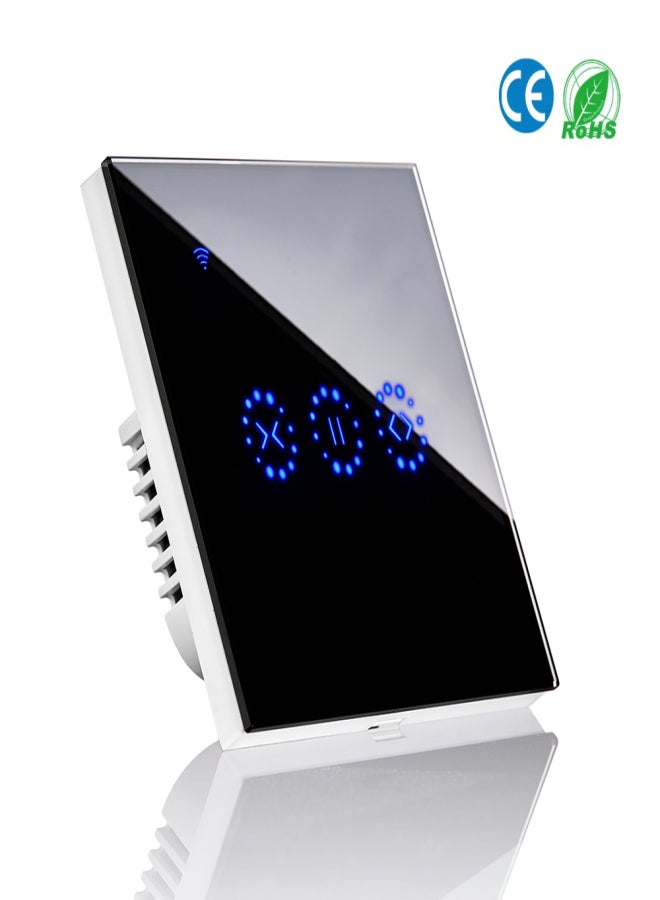 Curtain Switch Smart Wifi Remote Garage Doors Control Touched Switch Curtain Motor Blind Roller Shutter Timing Night Morning Bed Voice Control Electric Switch Phone Compatible with - Image 1