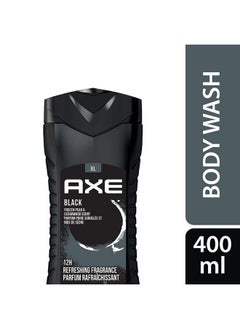 Axe Black 3 In 1 Body Face & Hair Wash For Men Longlasting Refreshing Frozen Pear Dermatologically Tested 400Ml  - Image 3