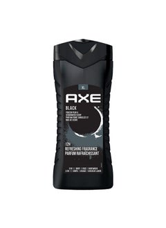 Axe Black 3 In 1 Body Face & Hair Wash For Men Longlasting Refreshing Frozen Pear Dermatologically Tested 400Ml  - Image 1
