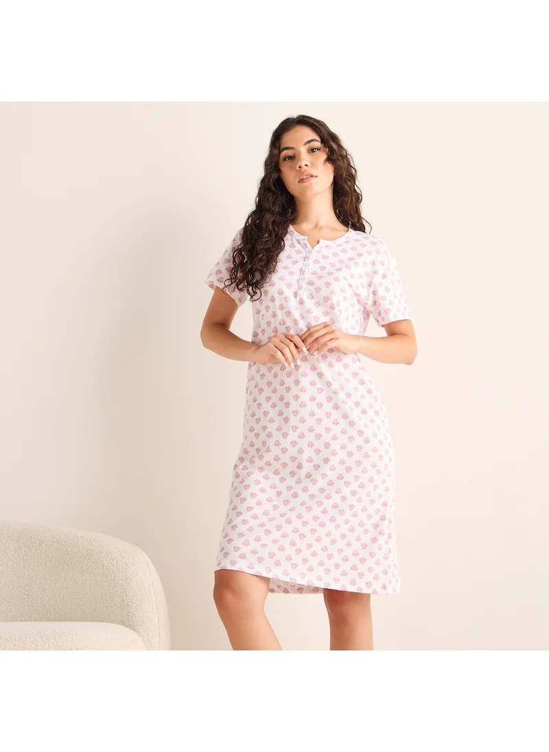 FAV Printed Night Dress