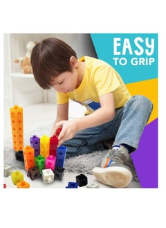 ECVV Math Manipulatives Counting Cubes, Math Linking Cubes Unifix Cubes Number Blocks for Kindergarten Learning Activities for Kids 3-8, 100 Pcs 10 Colors  - Image 3