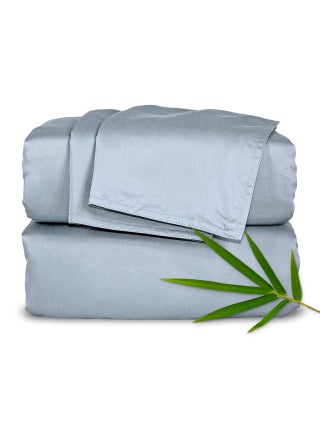 Split King Sheets by Pure Bamboo Genuine 100 Organic Viscose Derived from Bamboo Bed Sheet Set Soft  Cooling Double Stitching Not for Split Top Split King Sterling Blue - pzsku/Z95D0DA1F1D87284E4044Z/45/1750417032/2caab2f2-be2a-41db-a9b8-79596d54ee54
