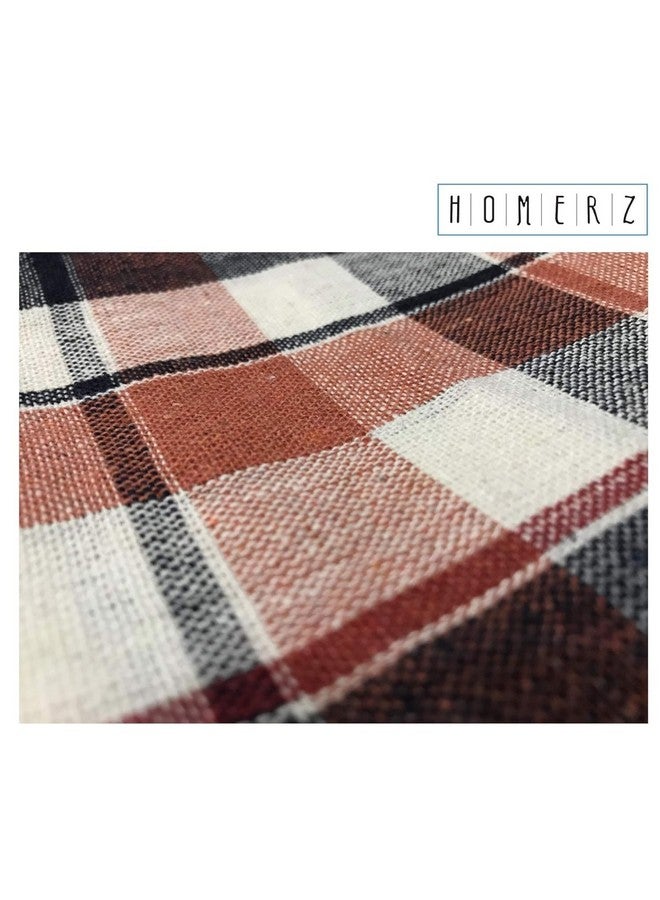 Homerz Check Style Kitchen and Cleaning Multipurpose Cloth | 100% Cotton | 21 x 21 Inch Guaranteed Exact Size (Set of 12) - Image 3