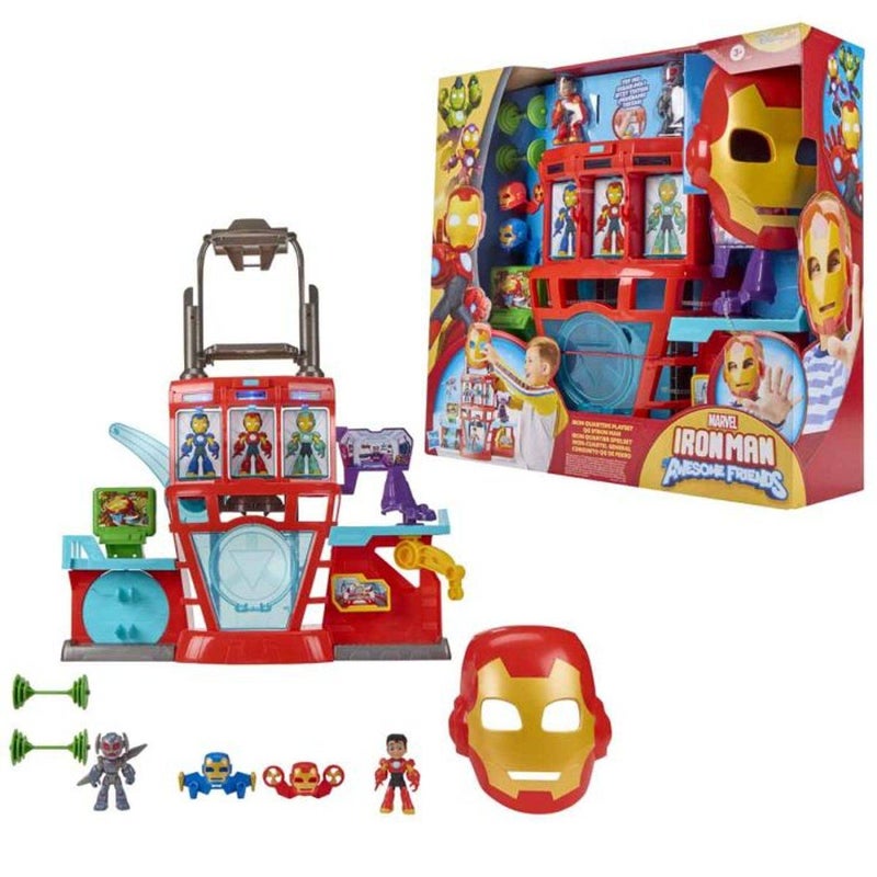 Marvel Iron Man And His Awesome Friends Iron Quarters 2-in-1 Playset - Image 2