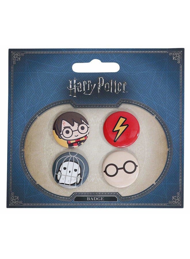 Harry Potter CHIBI SET 1 HEDWIG BADGE PACK - Image 1