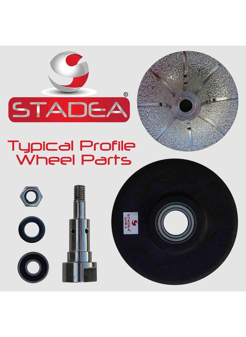 STADEA Stadea Diamond Profile Wheel Ogee 1 F25 for Granite Marble Concrete Shaping Wet Stone Polisher Hand Grinder  - Image 4