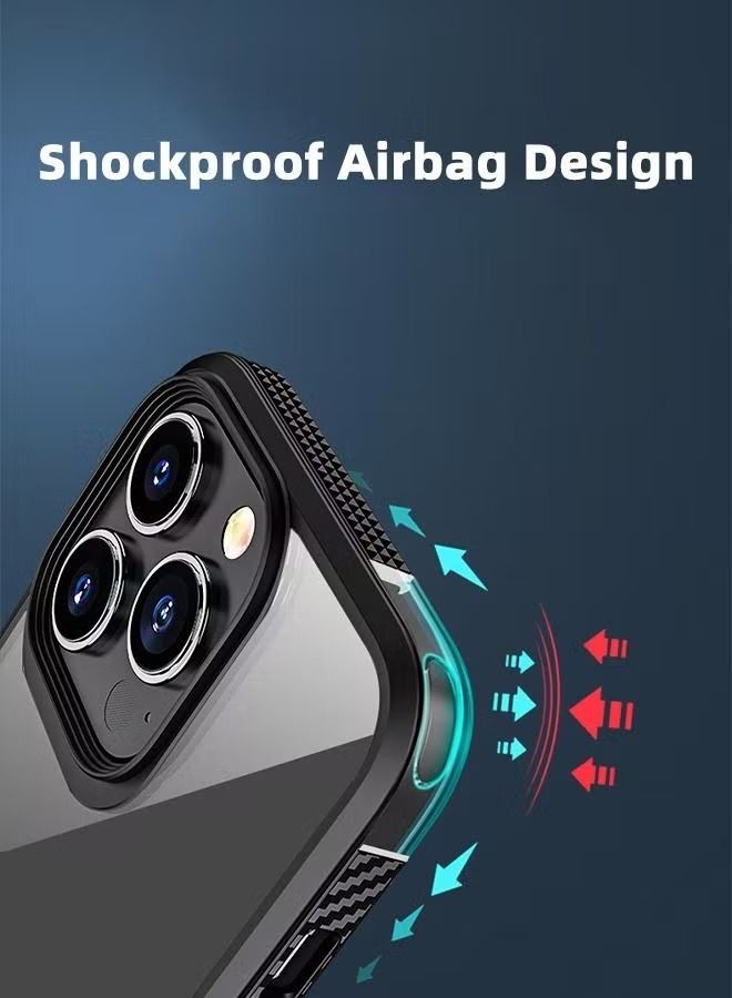 IAF Clear Case for iPhone 14 Pro/14 Pro Max Military-Grade Drop Protection Anti-Yellowing Slim Phone Case Hard Back TPU Bumper Shockproof Anti-Scratch Cover - Image 2