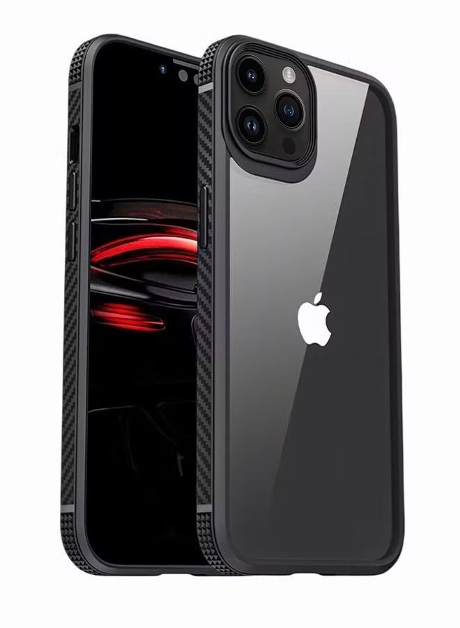 IAF Clear Case for iPhone 14 Pro/14 Pro Max Military-Grade Drop Protection Anti-Yellowing Slim Phone Case Hard Back TPU Bumper Shockproof Anti-Scratch Cover - Image 1