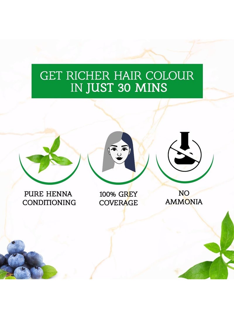 VATIKA Henna Hair color Blue black 1.1 - Image 4