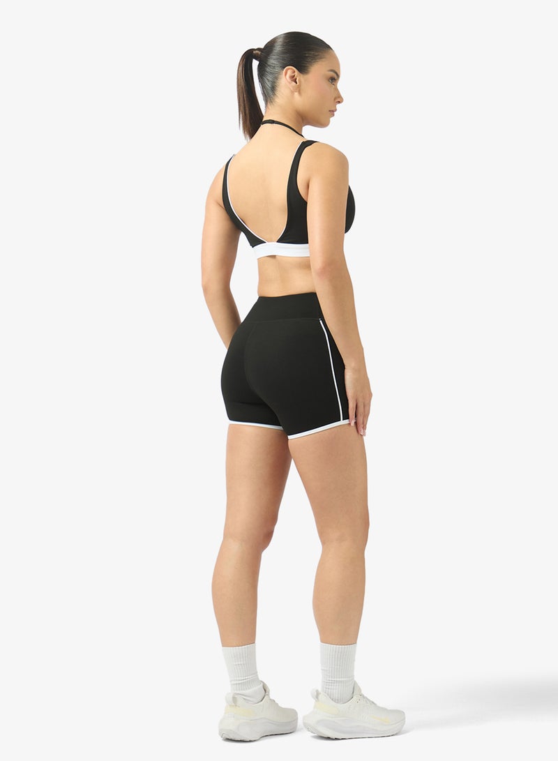 FRWD Contrast Trim Detail Sports Bra & Short Set - Image 2