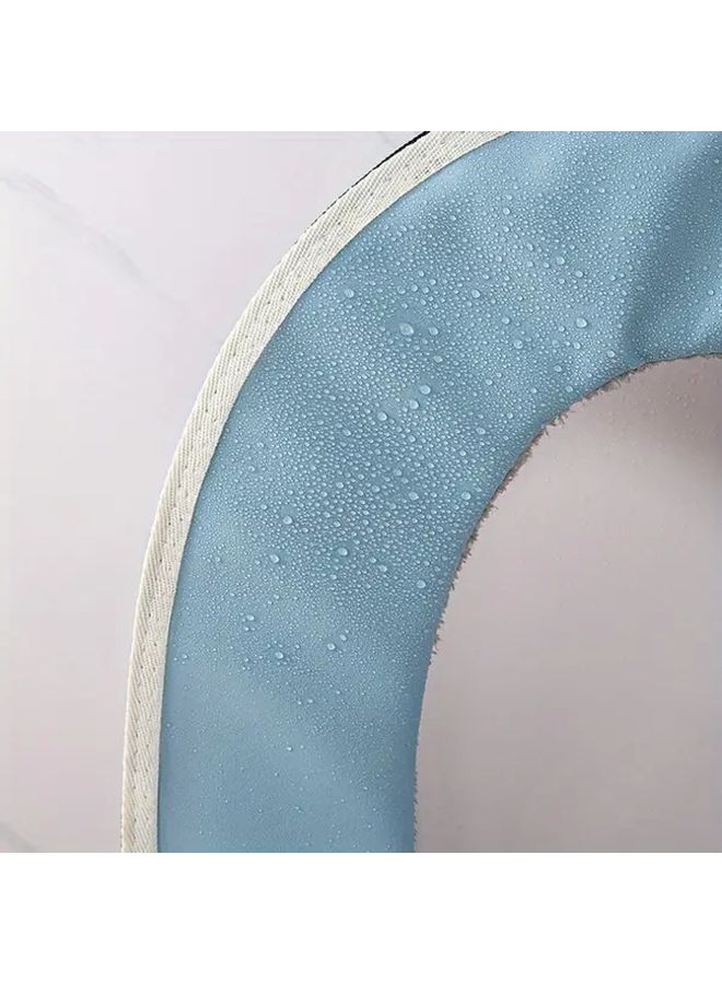 Grey Soft Toilet Seat Cushion Universal Padded Bathroom Cover - Image 5