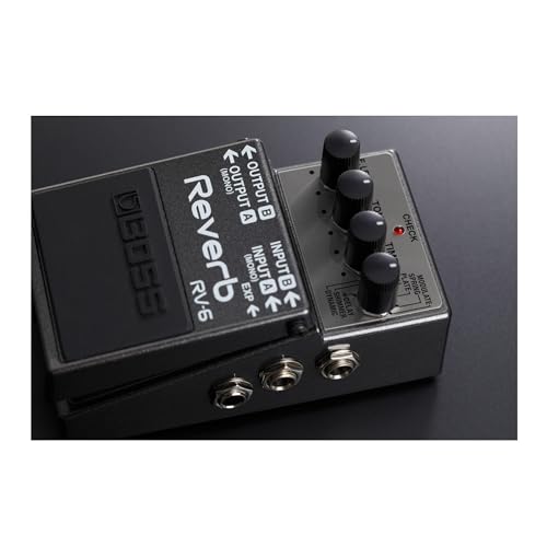 BOSS RV-6 Digital Reverb Effects Pedal, Black - Image 3