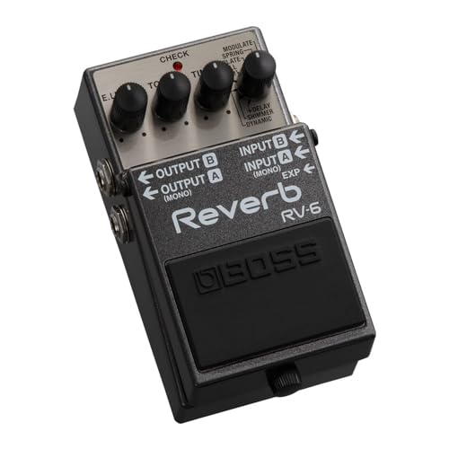 BOSS RV-6 Digital Reverb Effects Pedal, Black - Image 2