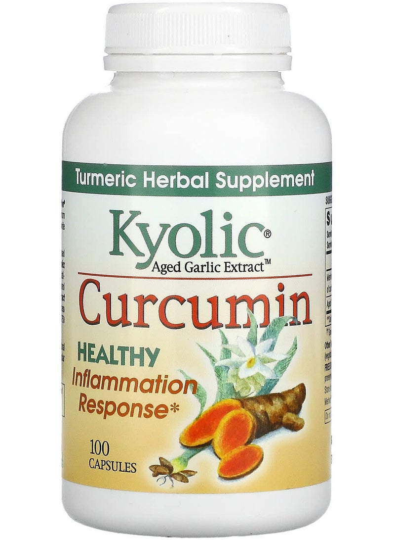 kyolic Aged Garlic Extract, Curcumin, 100 Capsules