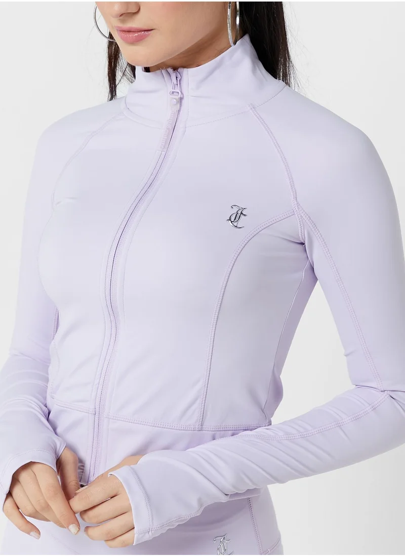 Juicy Couture Zip Detail Sweatshirt