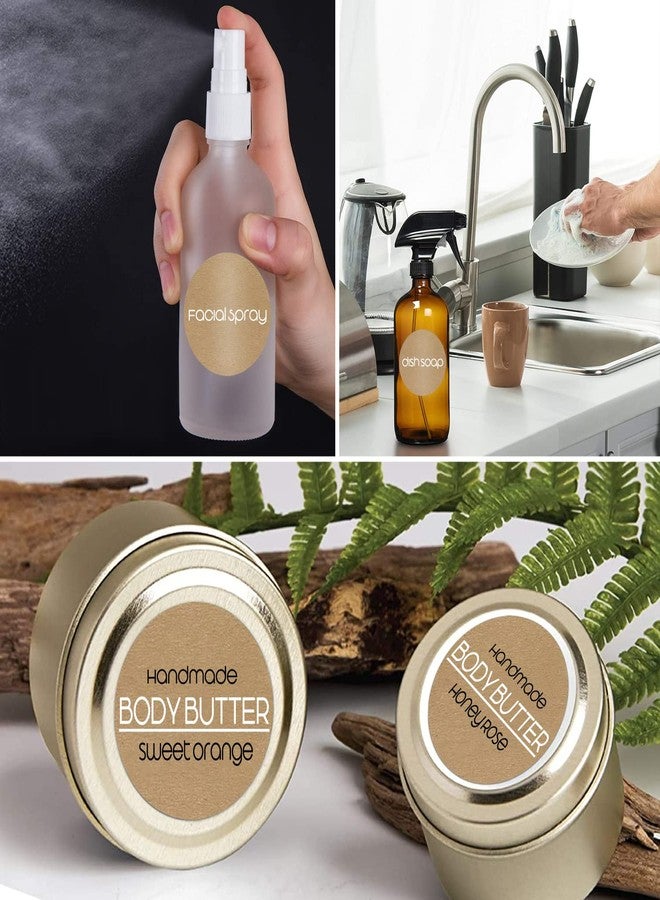 BATTOO 500 Pcs Jar Label Stickers Water Resistant Stickers Labels for Jars Gift Tags Oil Bottle Cosmetic Storage Bin Canning Mason Jar Food Container Freezer Organization 2 Inch - Image 4