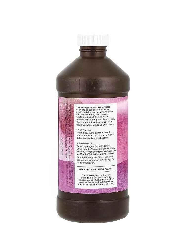 Heritage Store Hydrogen Peroxide Mouthwash Refreshing Wintermint 16 fl oz (473 ml)  - Image 2