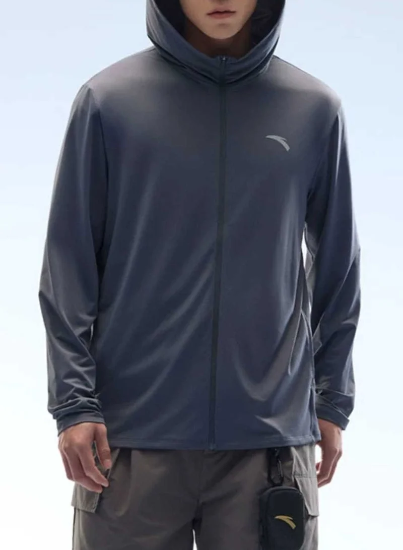 ANTA A-UV PROTECT Regular Fit Workout Training Commute Knitted sunscreen jacket
