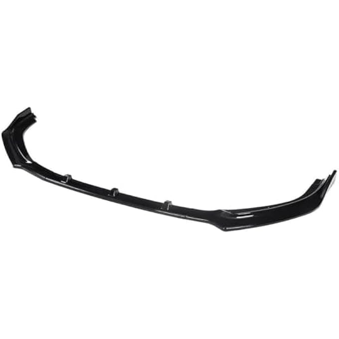 MUTUSAISI Bright Black Front Bumper 3-Stage Lip Spoiler Fit for Compatible with Toyota Highlander 2017-2019 - Image 4
