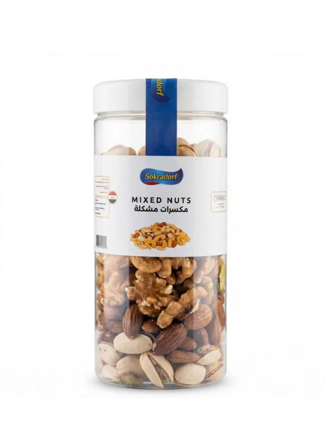 sokradorf Mixed Nuts 250g Premium Assorted Nuts Almonds Cashews Pistachios Walnuts Healthy Snack High Protein Omega 3 Natural Nuts Blend No Additives Superfood - Image 1