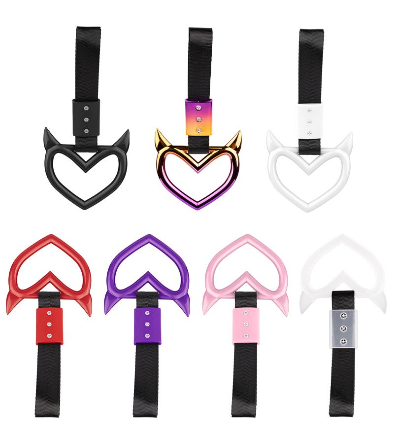 Multicolored JDM Racing Ring Shape Bus Handle Car Steering Wheel Hand Strap Loop Drift Charm Automotive Accessories - Image 3