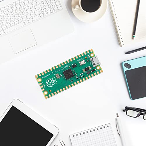 EC Buying 2Pcs Raspberry Pi Pico Development Board, Raspberry Pi RP2040 Dual-core ARM Cortex M0+ Processor, Running Up to 133 MHz, Support C/C++/Python, 2MB Quad SPI Flash Integrated with SPI/I2C/UART Interface - Image 2