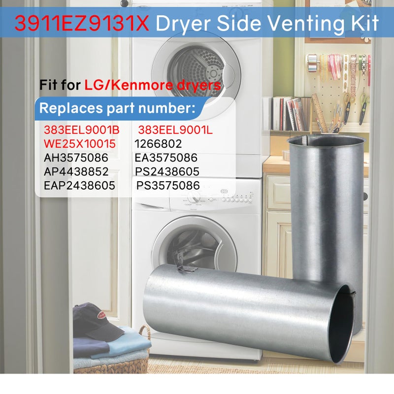 Flngr 3911Ez9131X Upgraded Dryer Venting Kit Compatible With Lg/Kenmore. Replaces 1266802 Ah3575086 Ea3575086 Ps3575086 - Image 3