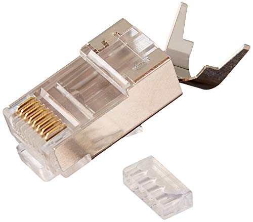 Platinum Tools 106190 RJ45 Cat6A 10 Gig Shielded Connector with Liner 100Pack - Image 1