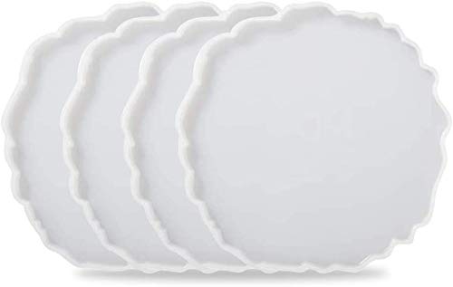 Ready Shop go Round Wave Resin for Coasters Epoxy Molds for Casting with Resin Art Clay Cement (Pack of 4) 11 cm x 11 cm, Clear  - Image 5